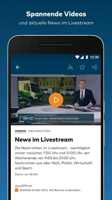 WELT News android App screenshot 2